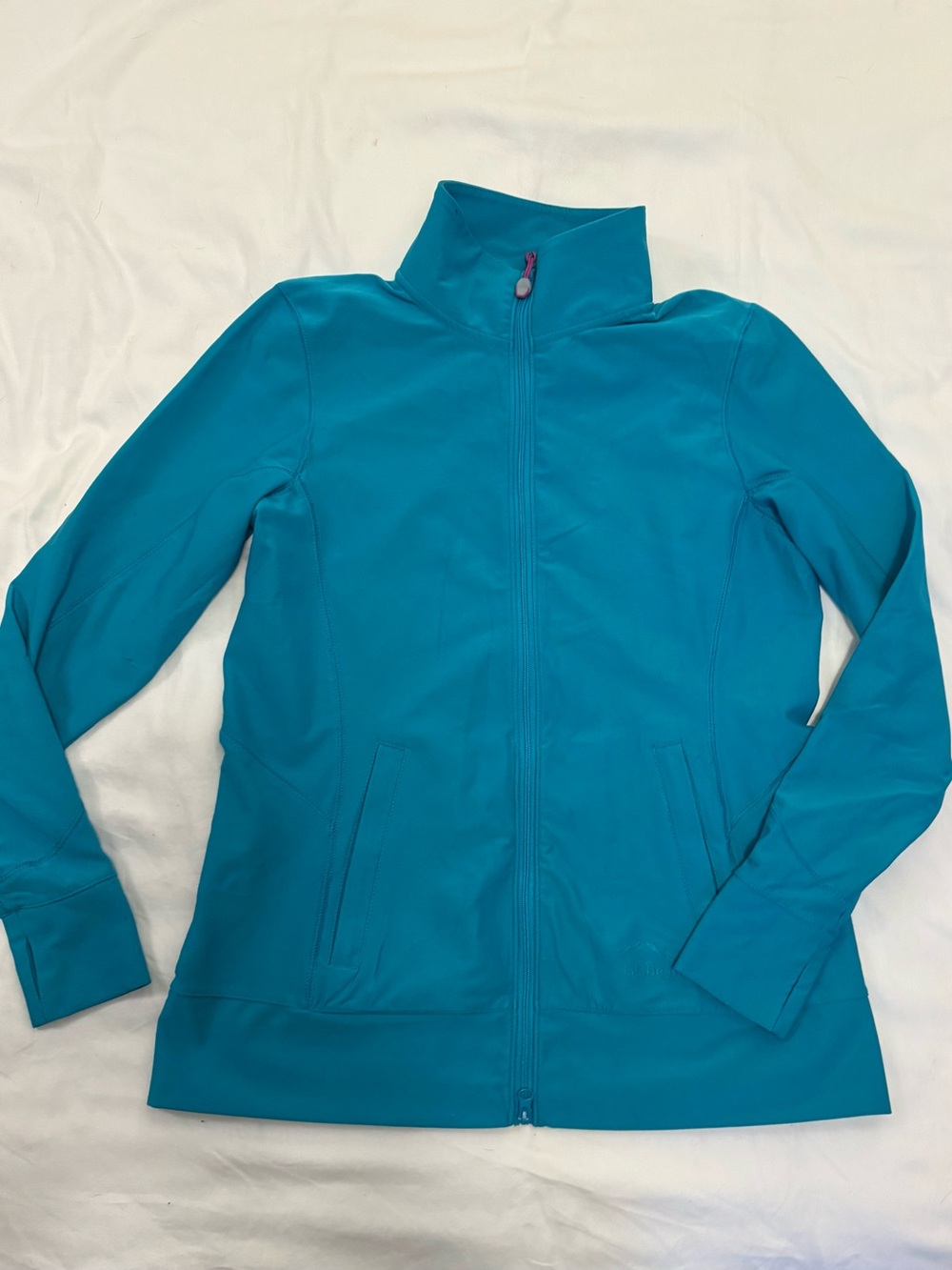 L.L. Bean Teal Zip-Front Active Jacket